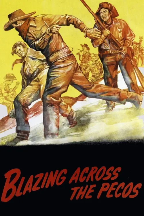 Movie poster "Blazing Across the Pecos"