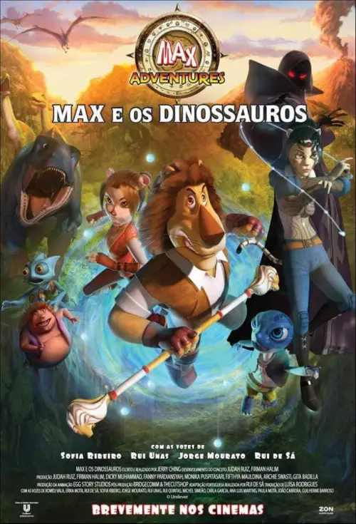 Movie poster "Max Adventures in Dinoterra"