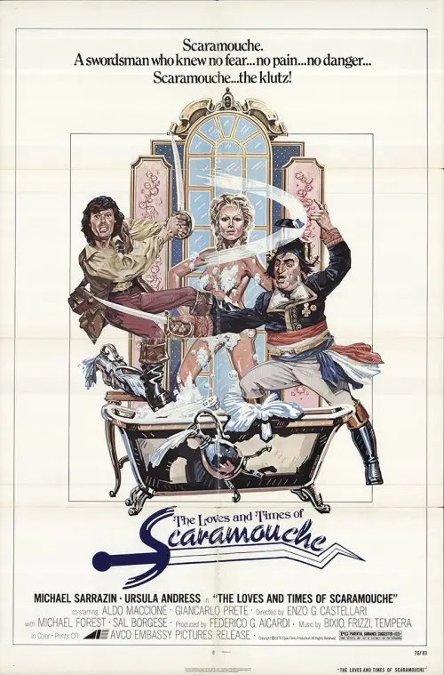 Movie poster "The Loves and Times of Scaramouche"