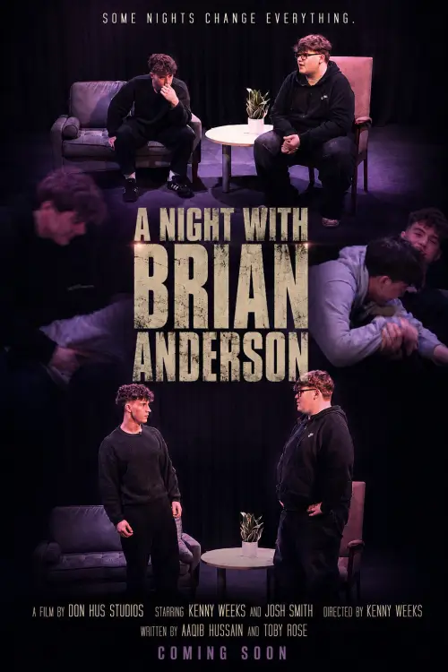 Movie poster "A night with Brian Anderson ft Robert Pattinson"
