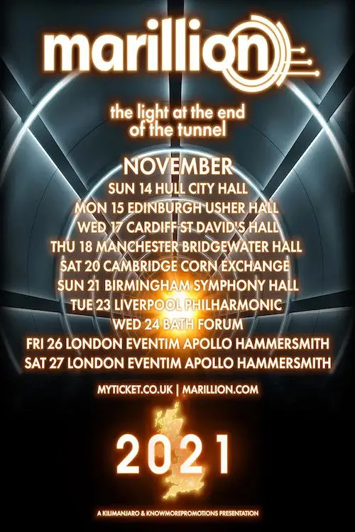 Movie poster "Marillion - The Light at the End of the Tunnel Tour"