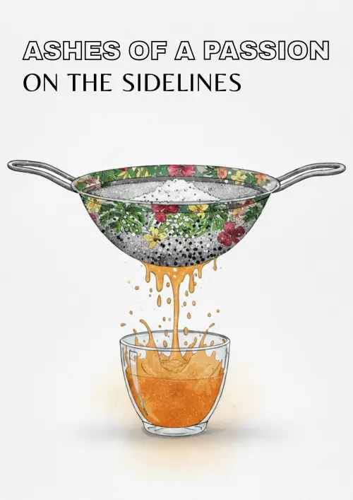 Movie poster "Ashes Of A Passion On The Sidelines"