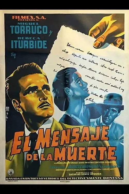 Movie poster "El mensaje de la muerte"