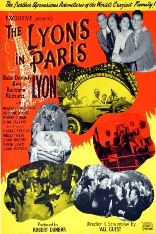 Movie poster "The Lyons in Paris"