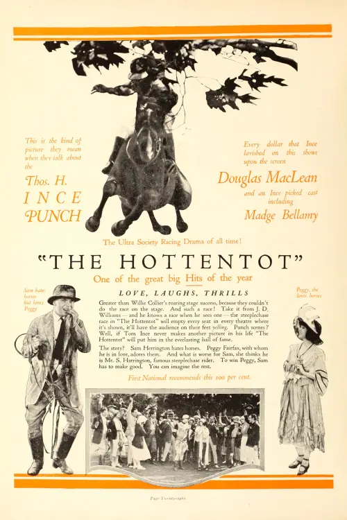 Movie poster "The Hottentot"