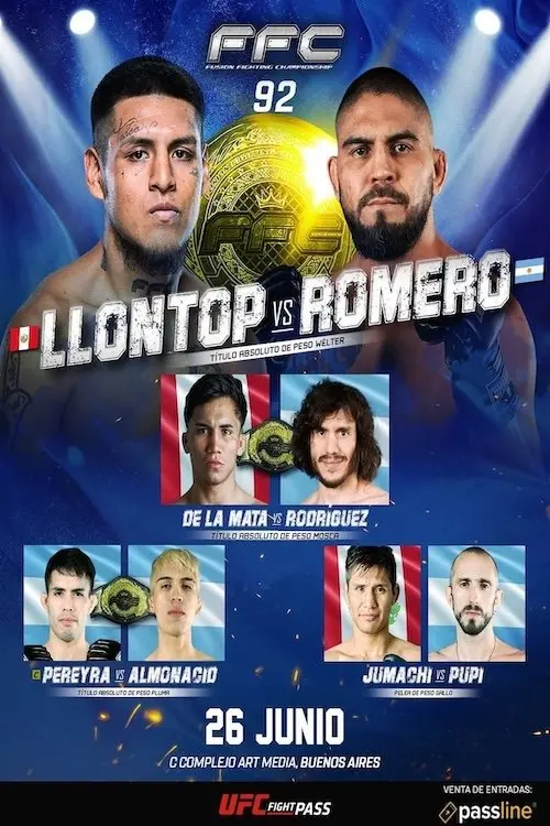 Movie poster "FFC 92: Llontop vs. Romero"