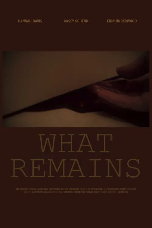 Movie poster "What Remains"