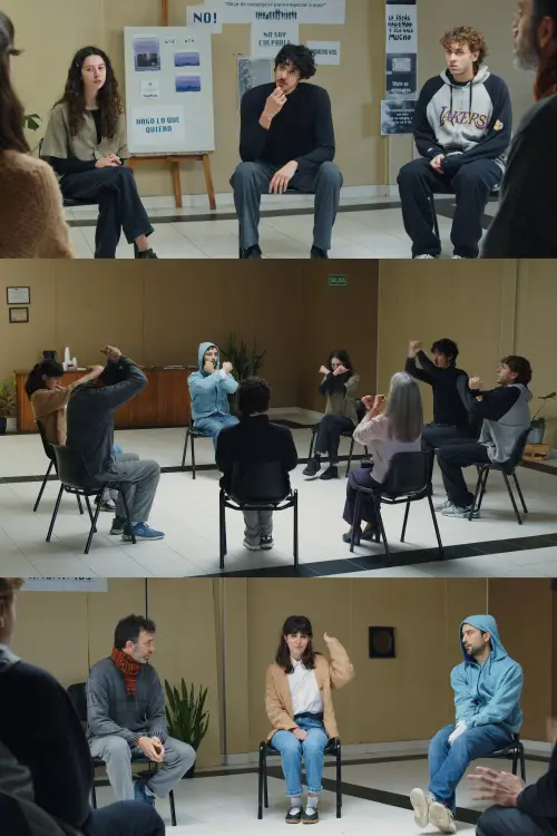 Movie poster "Complacientes Anónimos"