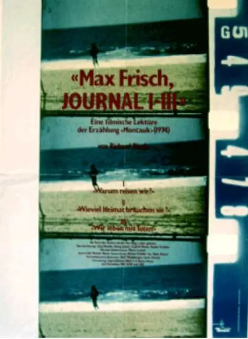 Movie poster "Max Frisch, Journal I-III"