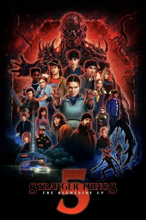Movie poster "Stranger Things: The Rightside Up"