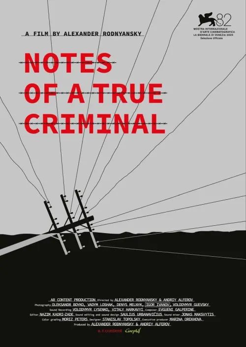 Movie poster "Notes of a True Criminal"