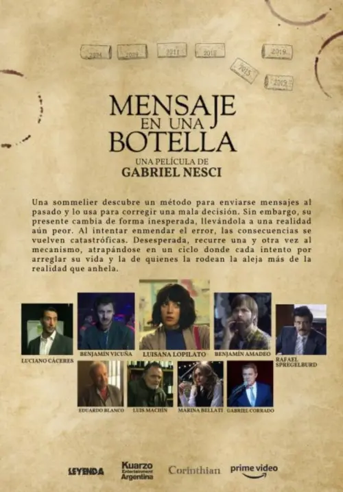Movie poster "Mensaje en una botella"