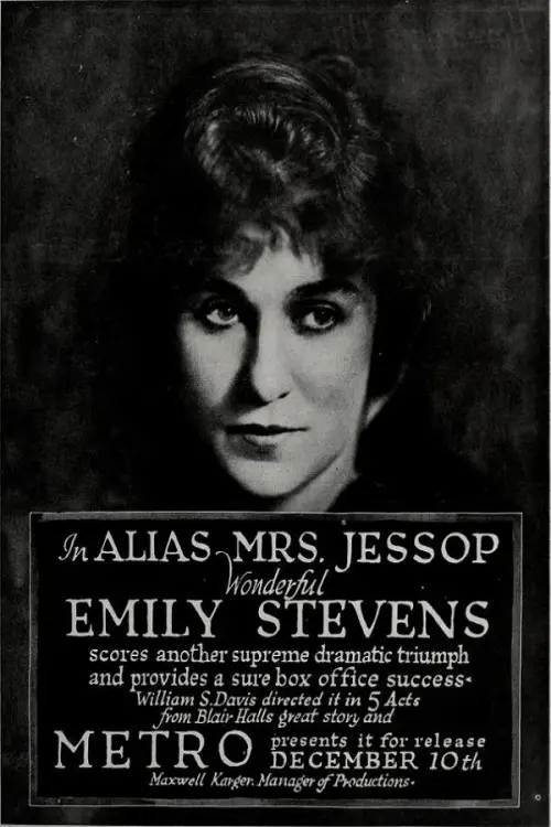 Movie poster "Alias Mrs. Jessop"