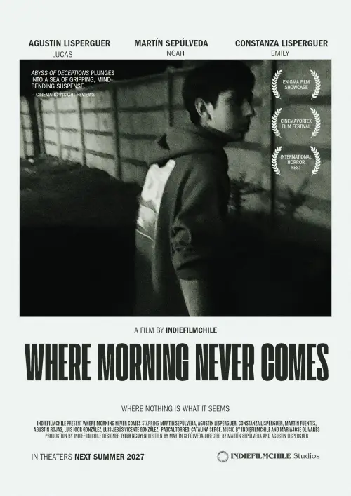 Movie poster "Donde la mañana nunca llega."