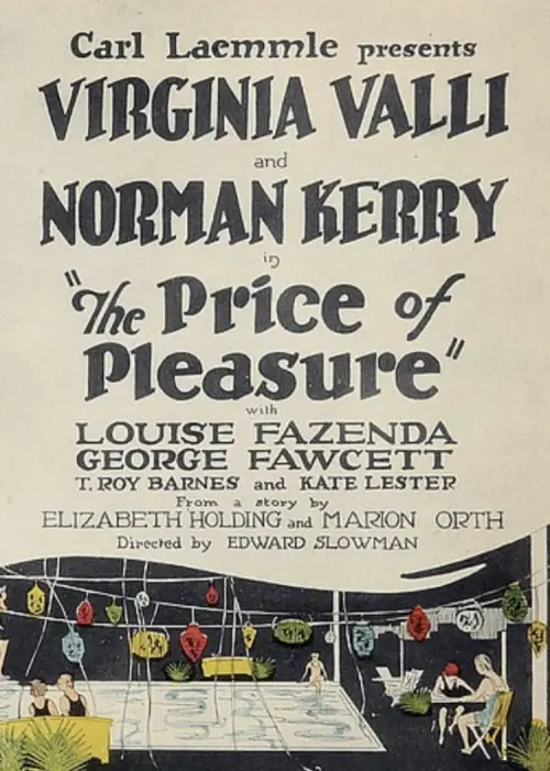 Movie poster "The Price of Pleasure"