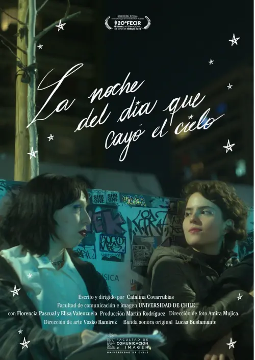 Movie poster "La noche del día que cayó el cielo"