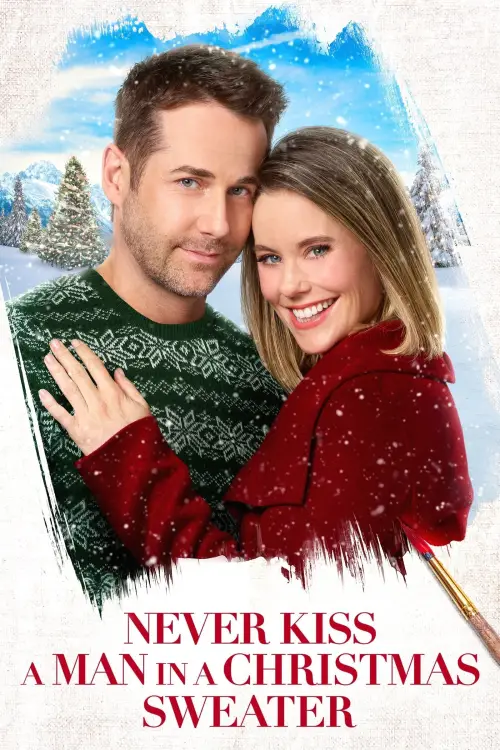 Movie poster "Never Kiss a Man in a Christmas Sweater"