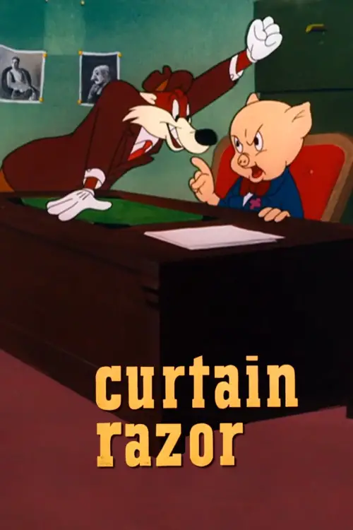 Movie poster "Curtain Razor"