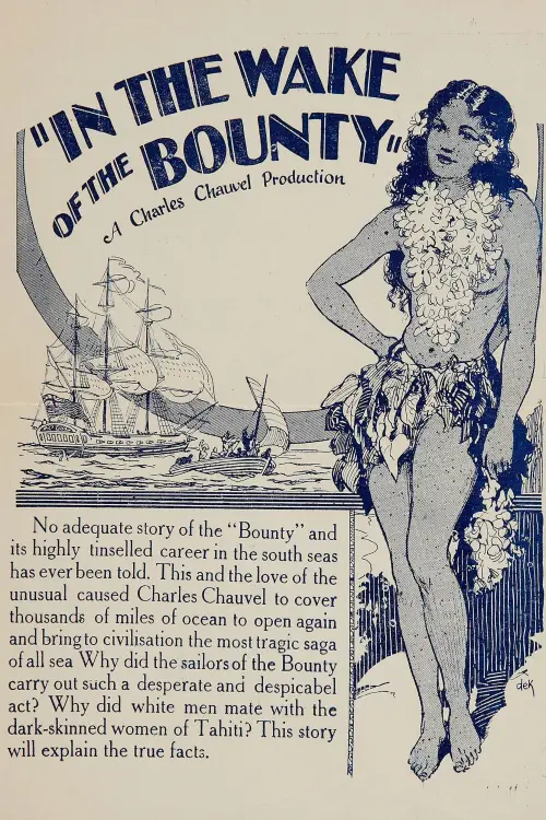 Movie poster "In the Wake of the Bounty"