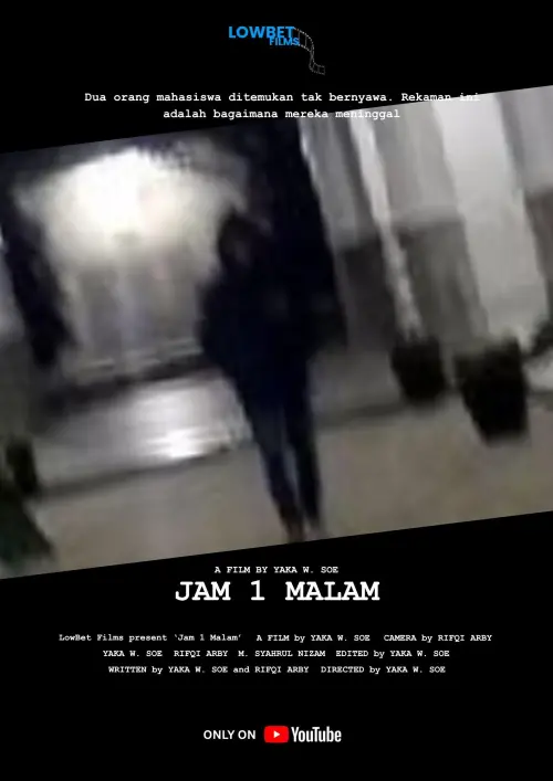Movie poster "Jam 1 Malam"