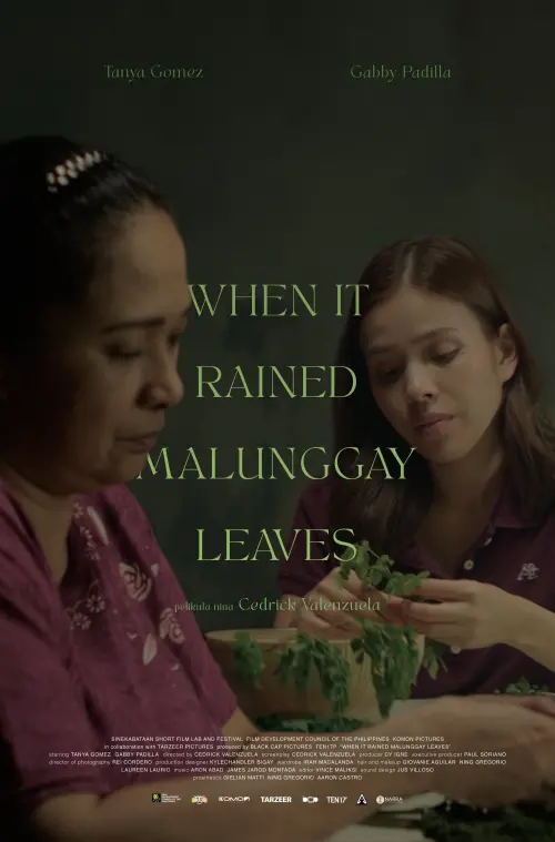 Movie poster "When It Rained Malunggay Leaves"
