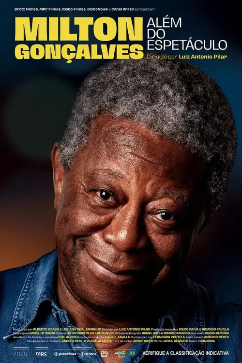 Movie poster "Milton Gonçalves, Além do Espetáculo"
