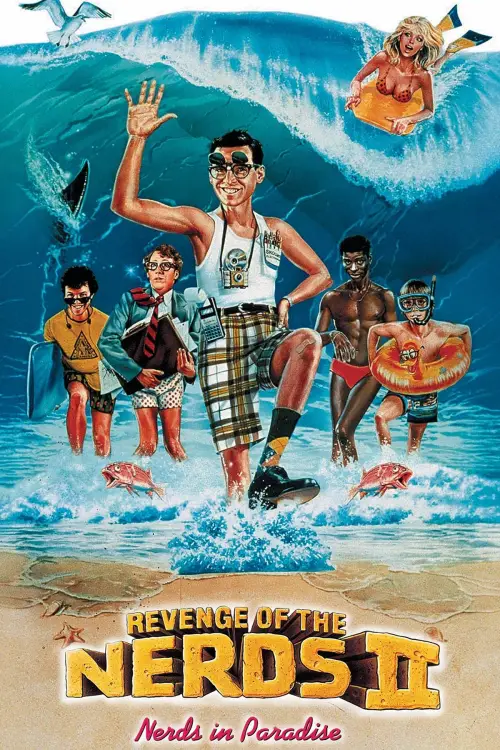 Movie poster "Revenge of the Nerds II: Nerds in Paradise"