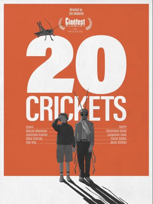 Movie poster "20 Crickets"