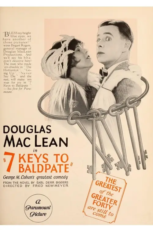 Movie poster "Seven Keys to Baldpate"