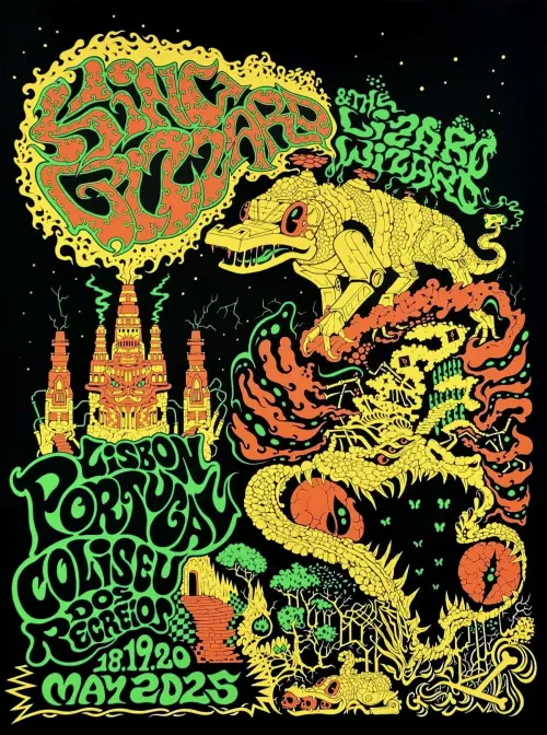 Movie poster "King Gizzard & The Lizard Wizard - Live in Lisbon 