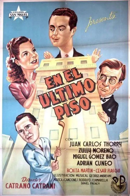Movie poster "En el último piso"