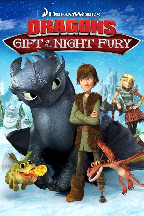 Movie poster "Dragons: Gift of the Night Fury"