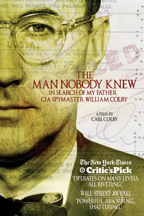 Movie poster "The Man Nobody Knew: In Search of My Father, CIA Spymaster William Colby"