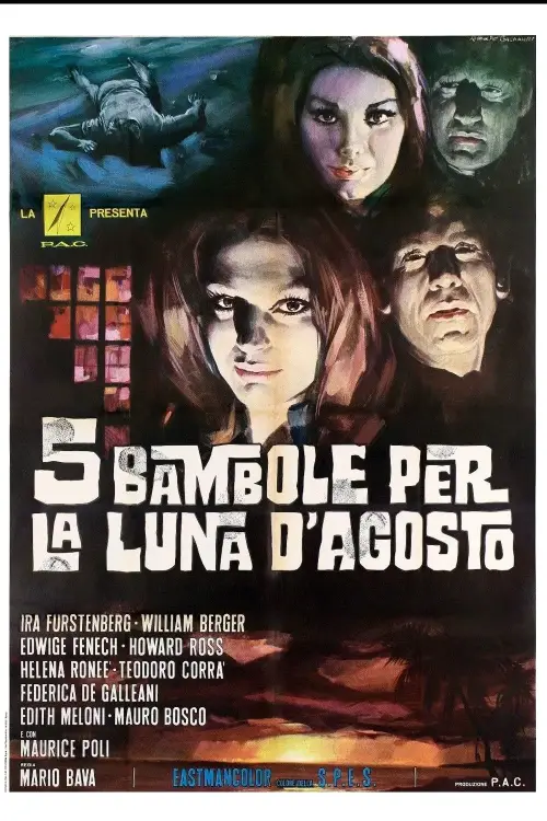 Movie poster "Five Dolls for an August Moon"