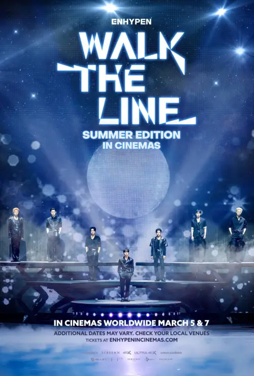 Movie poster "ENHYPEN [WALK THE LINE SUMMER EDITION] IN CINEMAS"