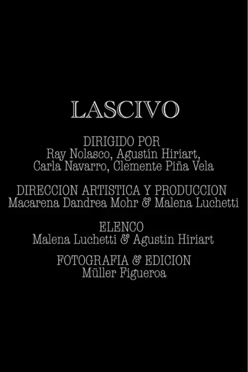 Movie poster "Lascivo"