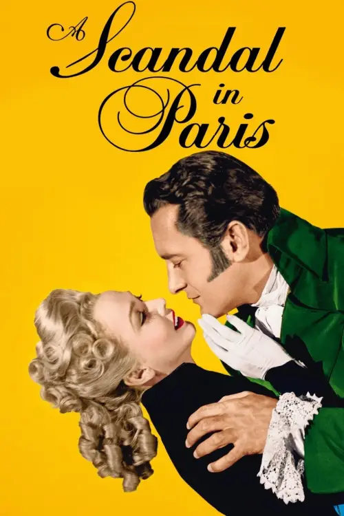 Movie poster "A Scandal in Paris"