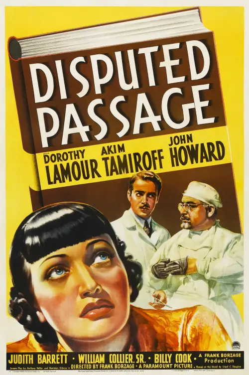 Movie poster "Disputed Passage"