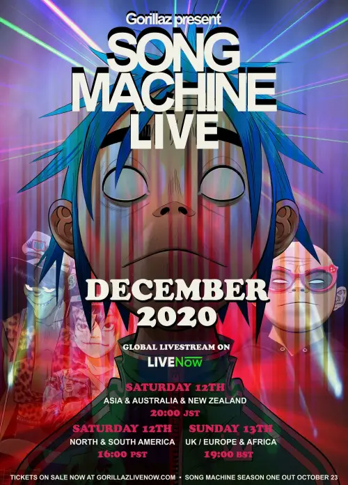 Movie poster "Gorillaz Present: Song Machine LIVE"