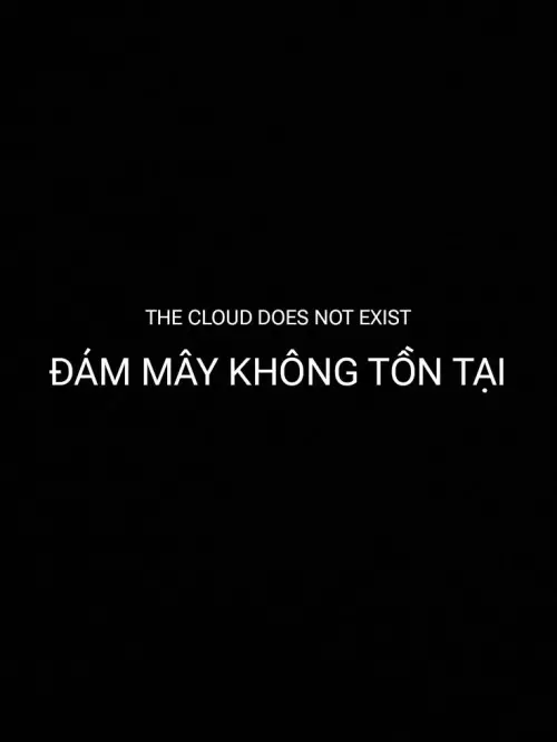 Movie poster "The Cloud Does Not Exist"