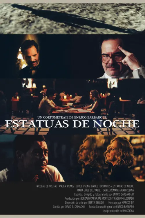 Movie poster "Estatuas de noche"