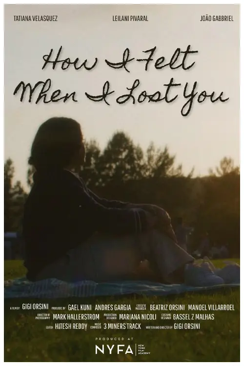 Movie poster "How I Felt When I Lost You"