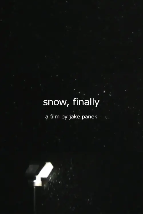 Movie poster "snow, finally"