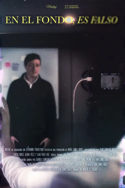 Movie poster "En el Fondo, es Falso"