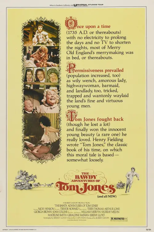 Movie poster "The Bawdy Adventures of Tom Jones"