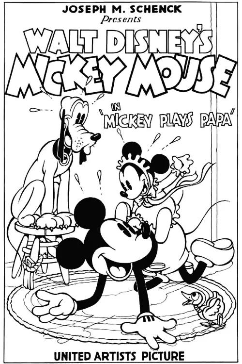 Movie poster "Mickey Plays Papa"