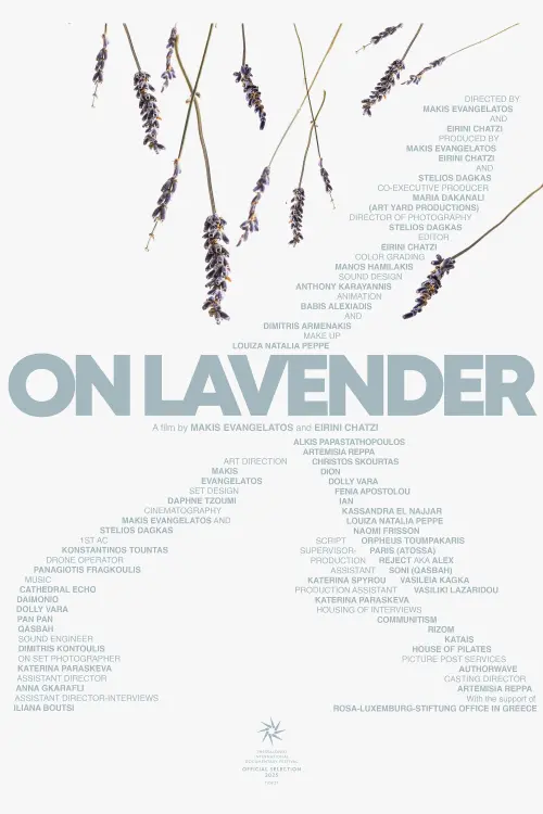 Movie poster "On Lavender"