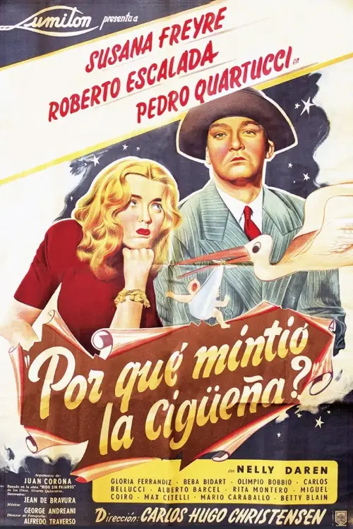 Movie poster "¿Por qué mintió la cigüeña?"