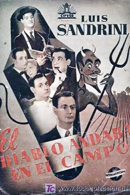 Movie poster "El diablo andaba en los choclos"