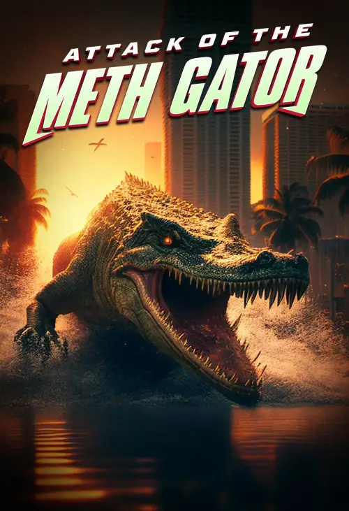 Movie poster "Attack of the Meth Gator"